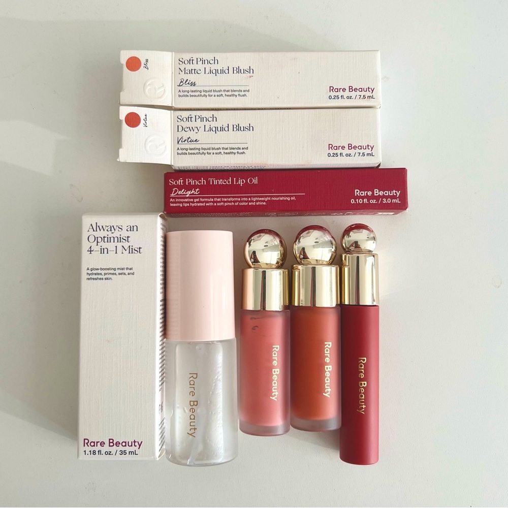 Rare Beauty Set - Mist + 2 Liquid Blush + 1 Lip Tint